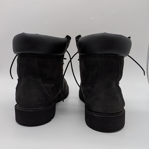 Timberland Boots- Youth Black Nubuck  Size 7 - Picture 6 of 7